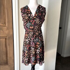 Yumi Kim Lexey Wrap Dress Kingston Garden Medium Floral Black Orange Date Night